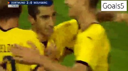 Henrikh Mkhitaryan Goal Dortmund 3 - 0 AC Wolfsberger Europa League 6-8-2015