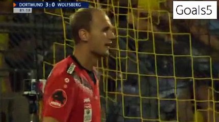 Henrikh Mkhitaryan 2 nd Goal Dortmund 4 - 0 AC Wolfsberger Europa League 6-8-2015
