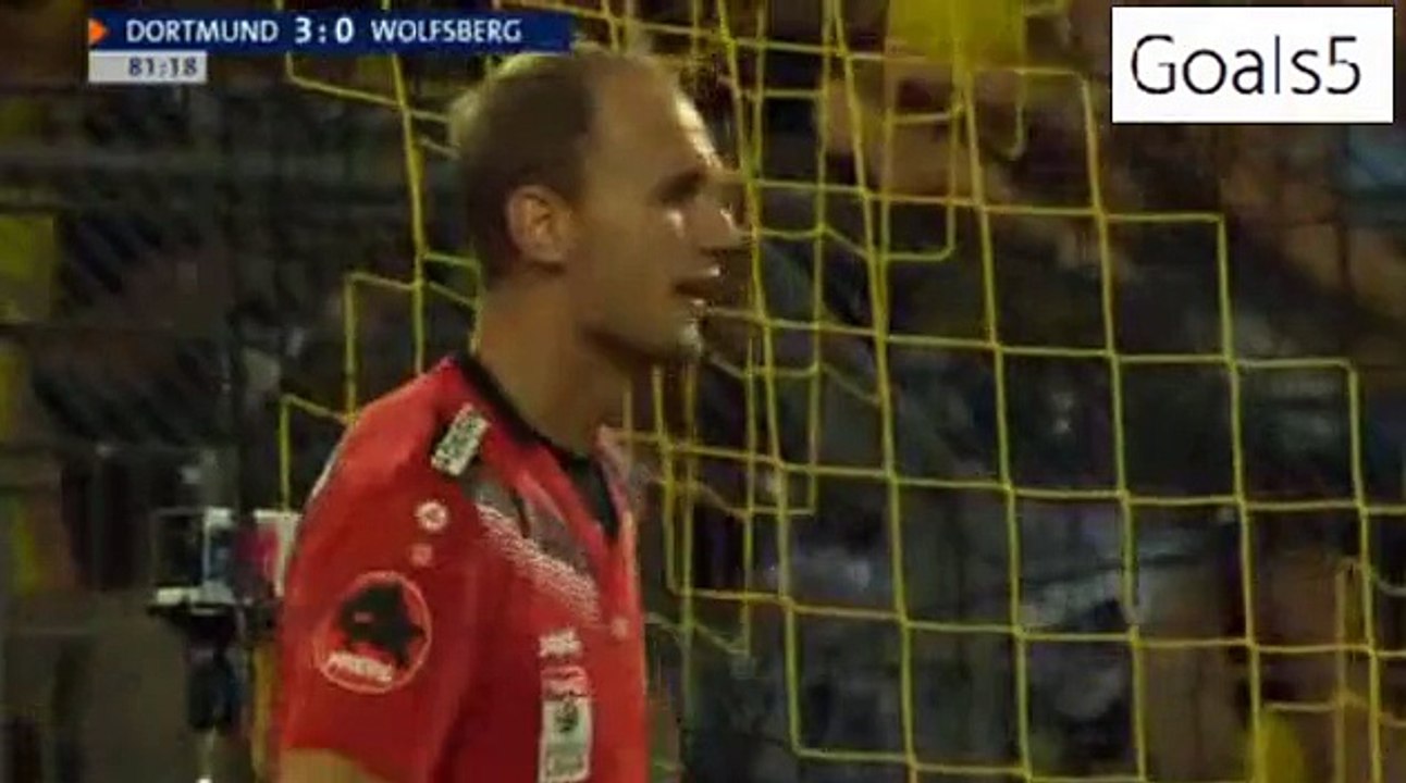 Henrikh Mkhitaryan 2 nd Goal Dortmund 4 - 0 AC Wolfsberger Europa League 6-8-2015