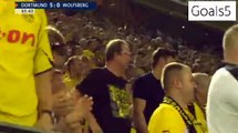 Henrikh Mkhitaryan 3 rd Goal Dortmund 5 - 0 AC Wolfsberger Europa League 6-8-2015