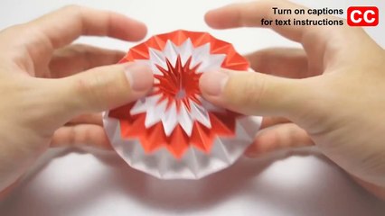 Origami-Magic Ball طريقة عمل كورة سحرية بالورق المقوى - أورجامي