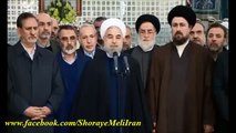 یک اتفاق عجیب در حین سخنرانی روحانی در مرقد امام خمینی