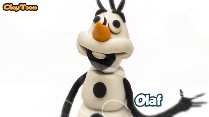Olaf the snowman- Polymer clay tutorial  أولاف رجل الثلج - تشكيل صلصال