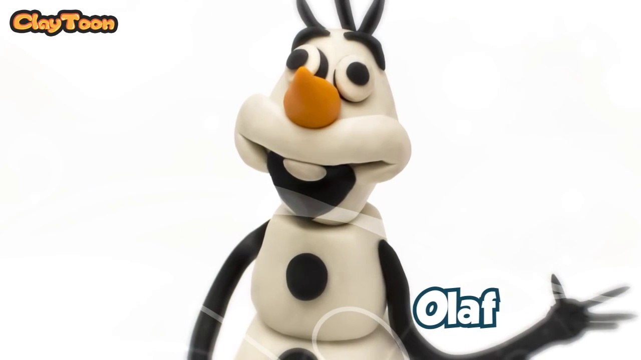 Olaf the snowman- Polymer clay tutorial  أولاف رجل الثلج - تشكيل صلصال