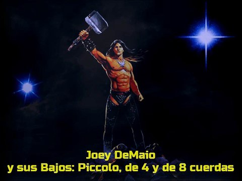 Joey DeMaio y su Bajo Piccolo 4-8 cuerdas