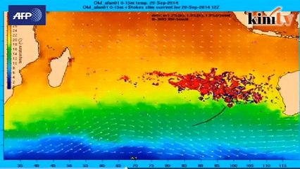 Lakaran sepihan MH370 hanyut ke Pulau Reunion