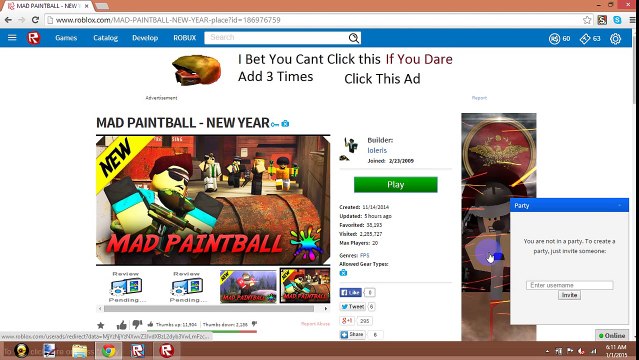 Roblox Multiplayer Mad Paintball Video Dailymotion