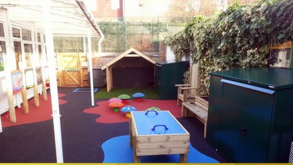 Outdoor school playground equipment - sand and water