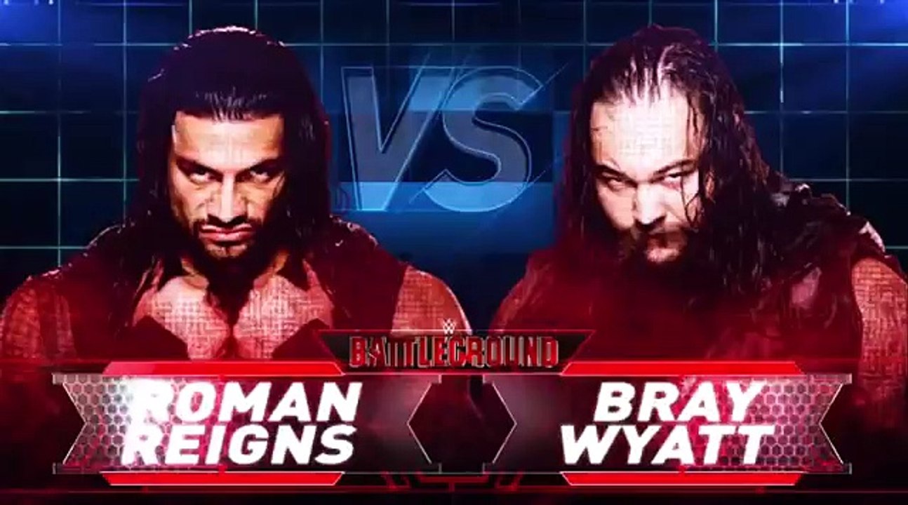 WWE Raw 6/15/15 Roman Reigns and Bray Wyatt