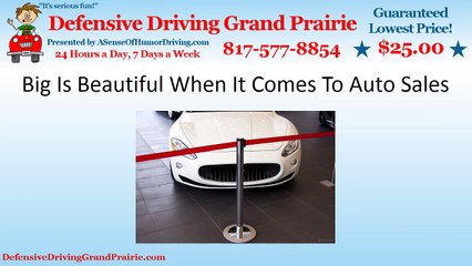 Big Is Beautiful When It Comes To Auto