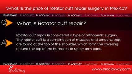 What is the price of rotator cuff repair surgery in Mexico?