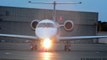 PAN Europeene - Embraer ERJ-135LR  F-GYPE close-up & takeoff at Albi-Le Séquestre airport [LBI/LFCI]