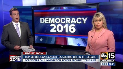 Top Republicans square off in 1st debate