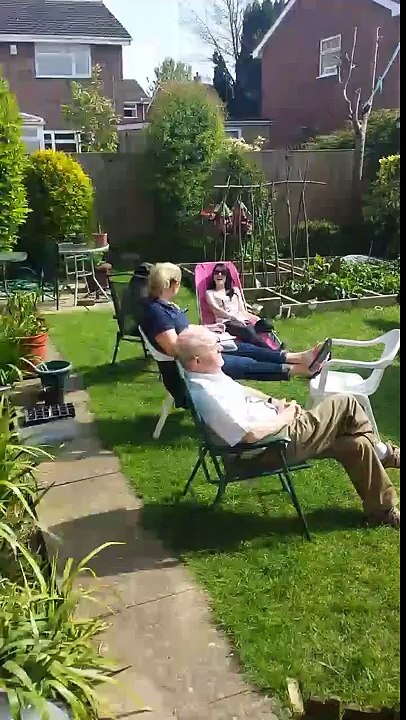 Interupting a private sunbathing session