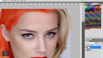 Photoshop Tutorial : Hair, Eyes, Lips color changing.