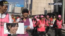 Sae at the Tokyo Marathon
