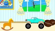Learn Colours with Monster Trucks ★ Coloring Book ★ Color Lesson for Kids, Toddlers & Babies