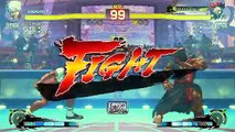 Batalla de Ultra Street Fighter IV: Elena vs Akuma