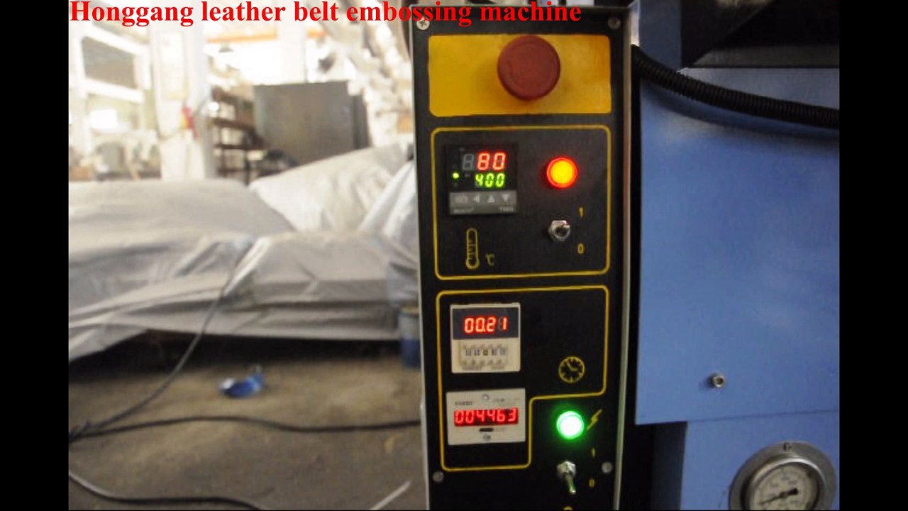 hydraulic leather belt embossing machine