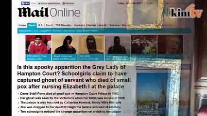Pelajar rakam hantu Grey Lady di Istana Hampton