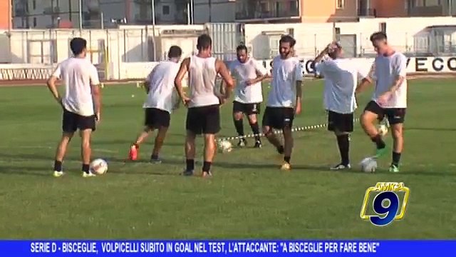 SERIE D | Bisceglie, Volpicelli subito in goal nel test, l'attaccante: A Bisceglie per far bene