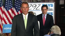 US House Speaker John Boehner urges Senate to get 'off their ass'