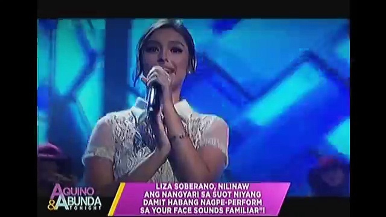 Liza explains wardrobe malfunction