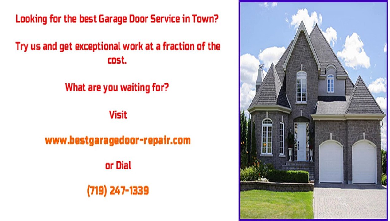 Garage Door Operation, Maintenance, Repair Colorado Springs, CO