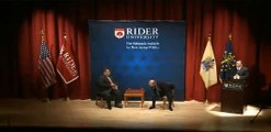 Governors Mitch Daniels and Chris Christie at Rider University