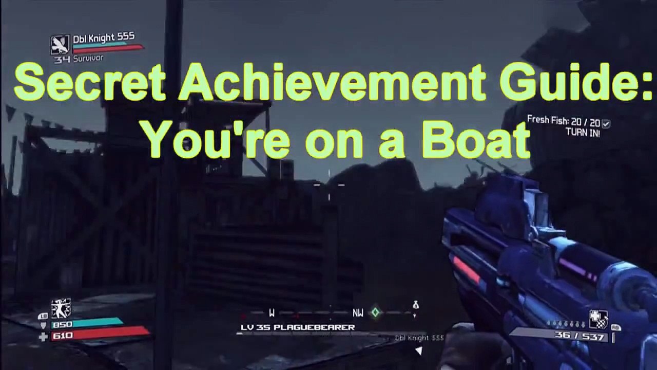 Borderlands secret achievement you're on a boat guide