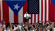 President Obama Arrives in Puerto Rico