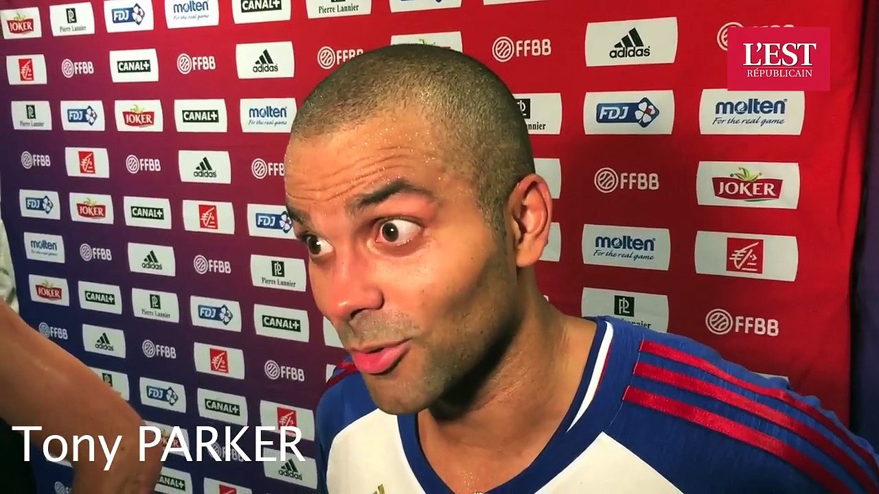 Réactions des joueurs après le match entre l'équipe de France de basket et la Serbie à Nancy