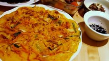 Cooking BB班：韓式泡菜煎餅 ♡ How to make Korean Kimchi Pajeon   김치 파전 Makeup Angle