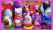 Kinder Surprise Eggs Peppa Pig Hello Kitty Frozen Play Doh Mickey Mouse Egg