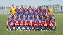 Foto oficial per a la UEFA Women's Champions League del Barça femení