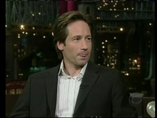 David Duchovny on Letterman 2004