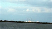 SpaceX Falcon 9 Rocket With SES-8 Experiences Launch Pad Abort, View From The Press Site