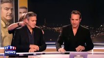 Jean Dujardin et Georges Clooney font l'escalator au jt de tf1