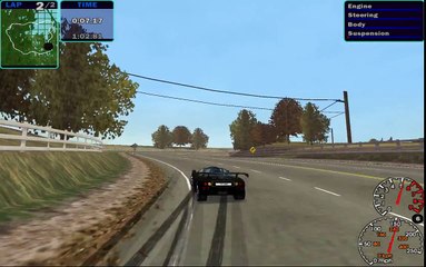 Need for speed 4 high stakes hotlap Mclaren F1 GTR on Hometown online rules