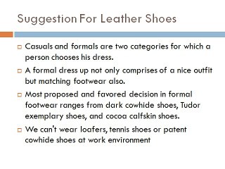Leather Shoes A Classic Choice