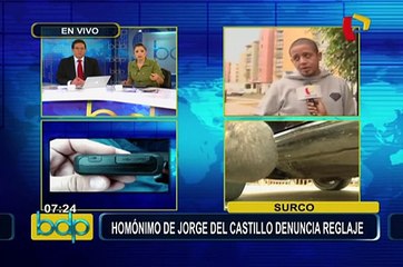 Jorge del Castillo considera que DINI estaría detrás de supuesto reglaje a homónimo