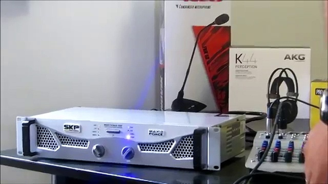 Amplificador De Potencia Digital 1100w+1100w Skp Maxd Force 2220