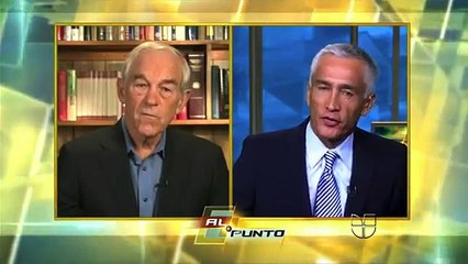 Ron Paul en Al Punto con Jorge Ramos - Univisión
