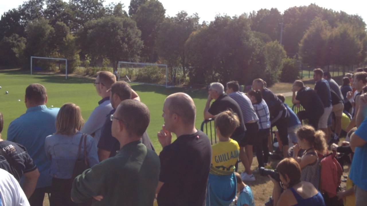 Dernier entraînement du FC Nantes avant la reprise du championnat