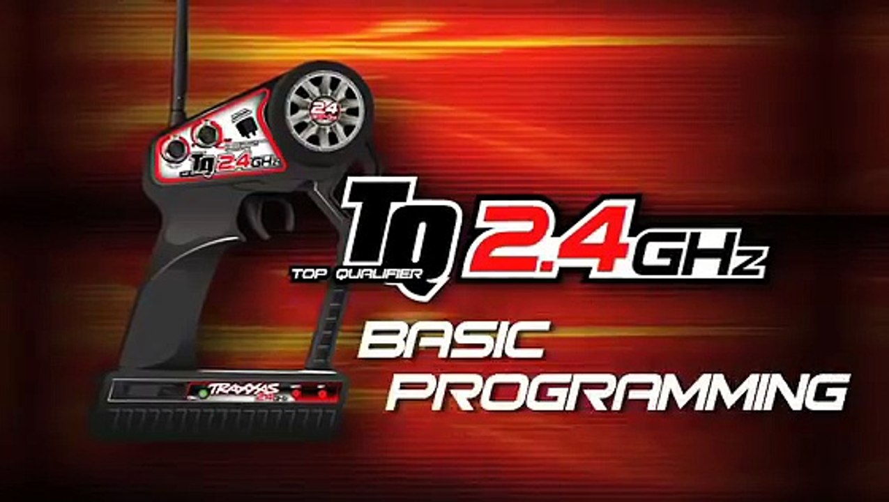 Traxxas TQ 2.4 GHz TX Basic Programming Video