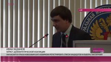 Юрист демкоалиции Иван Жданов выступил на заседании ЦИК