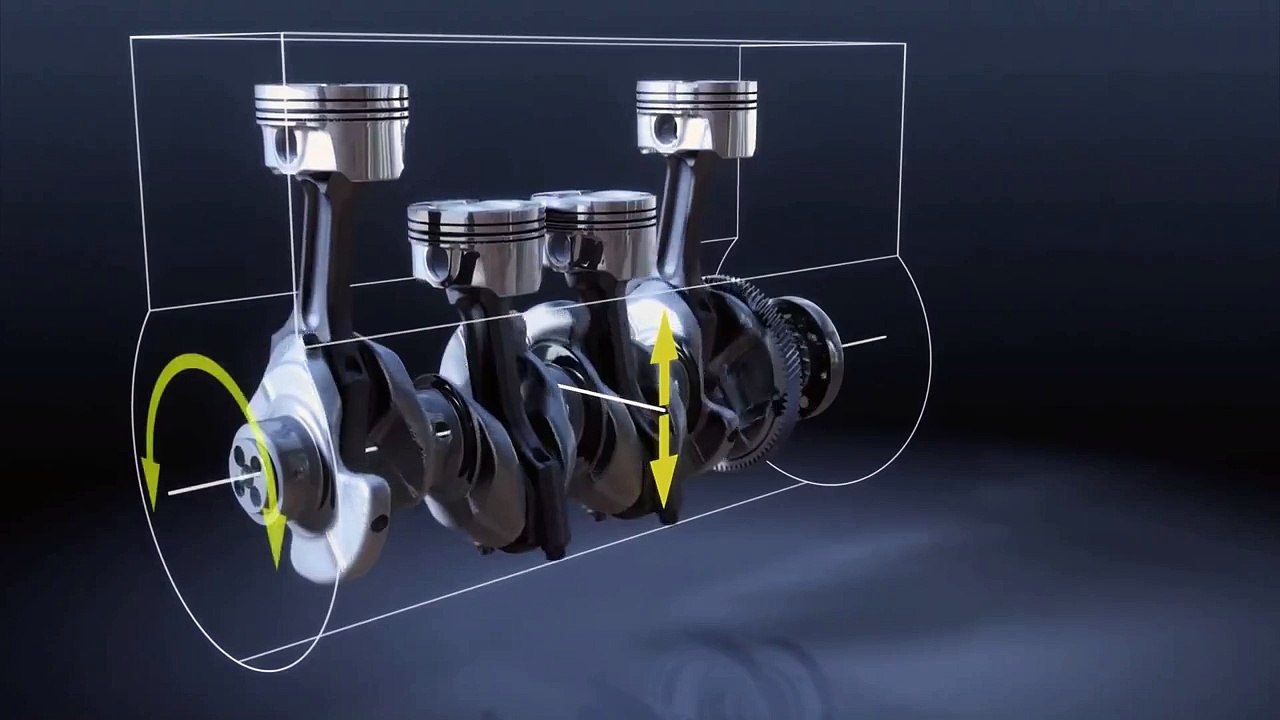 BMW 1.5 Liter 3 Cylinder TwinPower Turbo Engine Animation