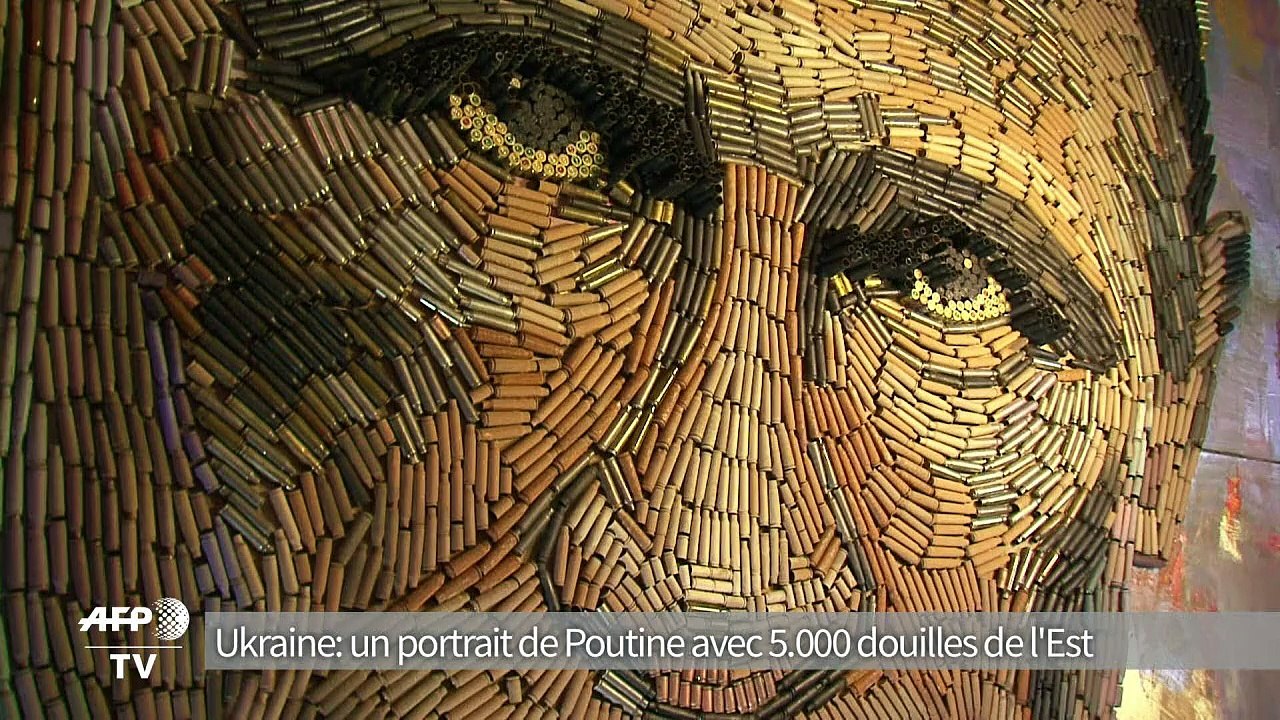 Ukraine: un portrait de Poutine avec 5.000 doui...