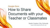 Google Docs: How to Share Google Docs with Teachers and Classmates