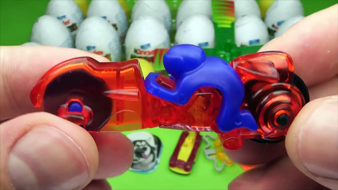 24 Kinder Surprise Eggs Unboxing, 2013 Kinder Surprise Eggs